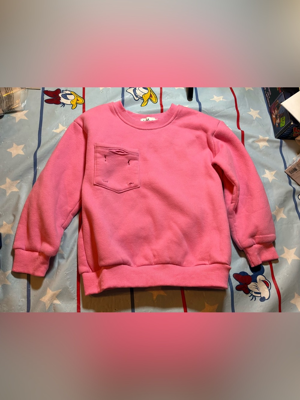 Lola & the boys pink girls sweatshirt size 8